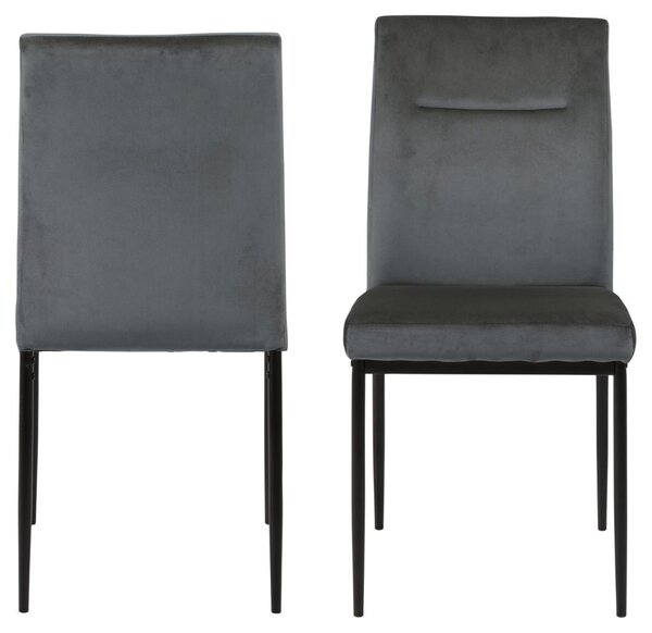 Scaun dining Demi, Gri, 90.5x45x55 cm