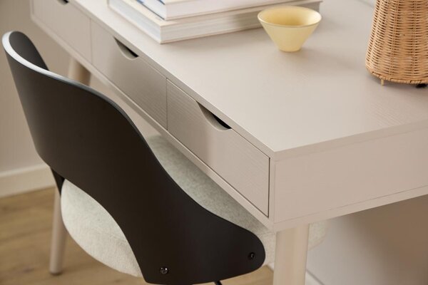 Scaun de birou Lucy, Bej, 89x48x55.5 cm