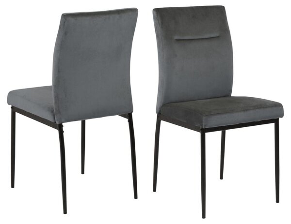 Scaun dining Demi, Gri, 90.5x45x55 cm