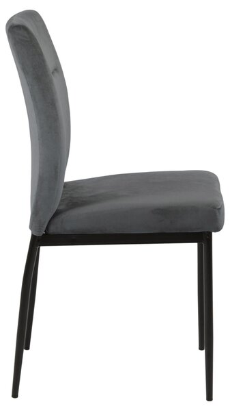 Scaun dining Demi, Gri, 90.5x45x55 cm