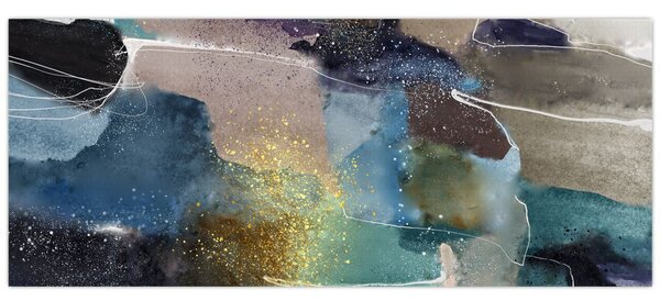 Tablou - Abstract acuarelă (120x50 cm)