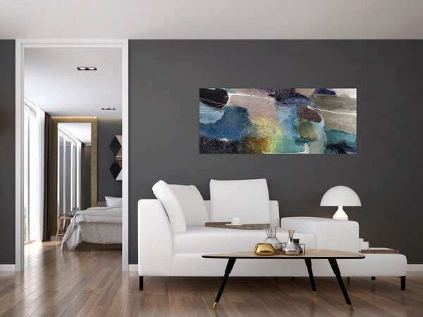 Tablou - Abstract acuarelă (120x50 cm)