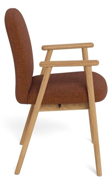 Scaun dining Calvin, Portocaliu, 88x55x60.5 cm