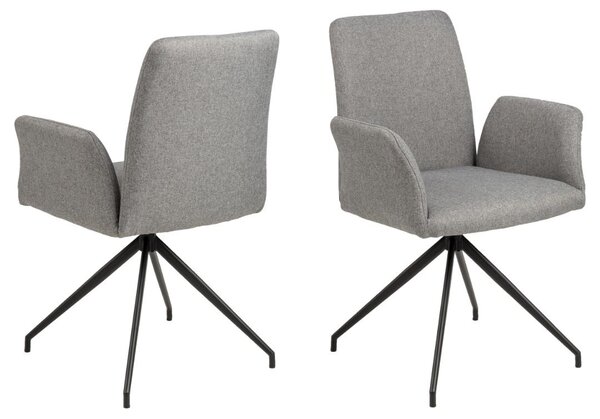 Scaun dining Naya, Gri, 88x59x59 cm