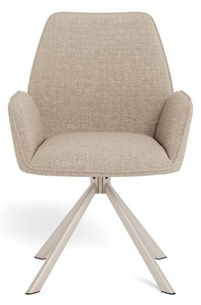 Scaun dining Glenda V1, Bej, 88.5x61x63 cm