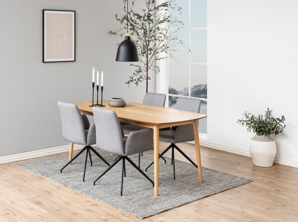 Scaun dining Naya, Gri, 88x59x59 cm
