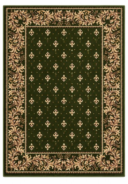 Covor Bisericesc Lotos 15033 310, Verde, Model cu Crini, Dreptunghiular 150x230