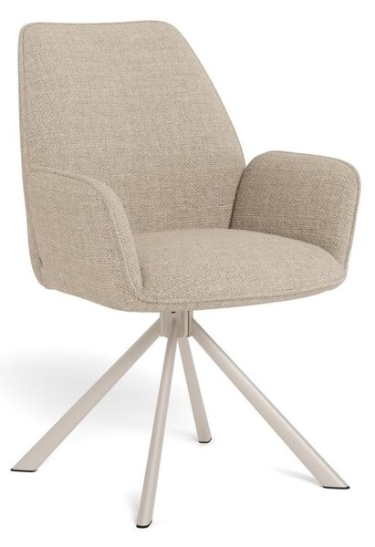 Scaun dining Glenda V1, Bej, 88.5x61x63 cm