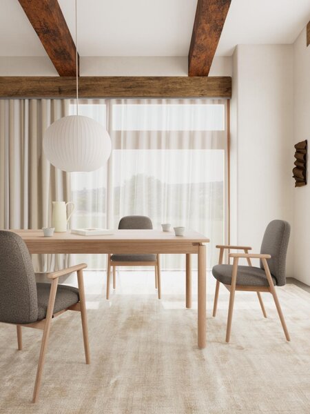 Scaun dining Calvin, Gri, 88x55x60 cm