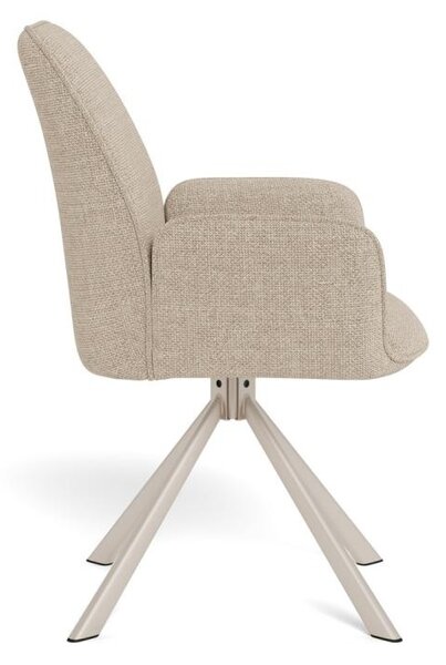 Scaun dining Glenda V1, Bej, 88.5x61x63 cm