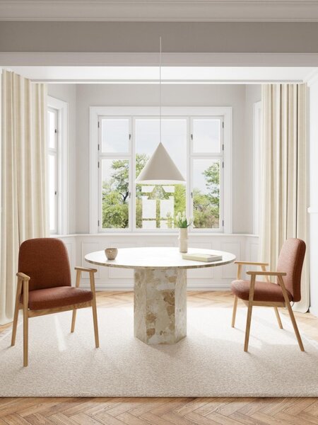 Scaun dining Calvin, Portocaliu, 88x55x60.5 cm