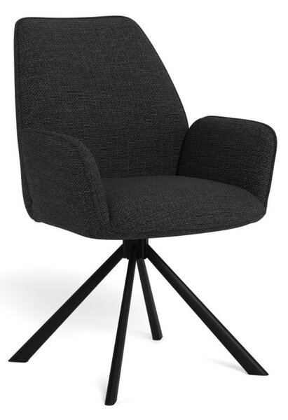 Scaun dining Glenda V1, Gri, 88.5x61x63 cm