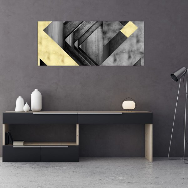 Tablou - Textura forme (120x50 cm)