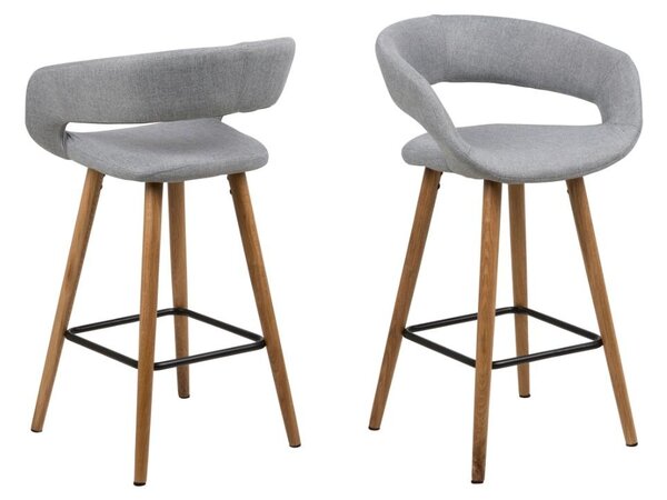 Scaun inalt Grace, Gri, 88.5x55x46 cm