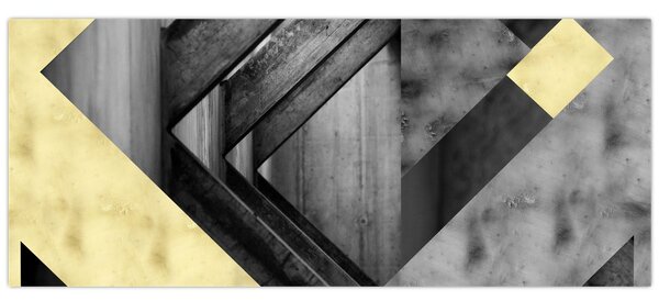 Tablou - Textura forme (120x50 cm)