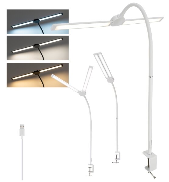Brilagi - Lampă LED de birou reglabilă USB VARIO LED/14W/5V 3000-6000K albă