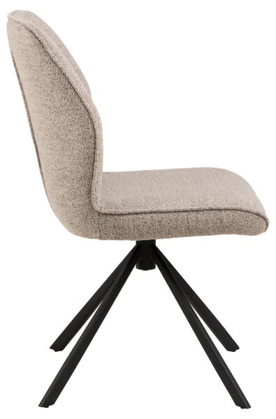 Scaun dining Aura, Bej, 88.5x51x61.5 cm