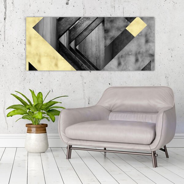 Tablou - Textura forme (120x50 cm)