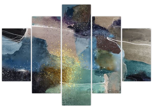Tablou - Abstract acuarelă (150x105 cm)