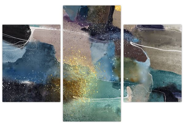 Tablou - Abstract acuarelă (90x60 cm)