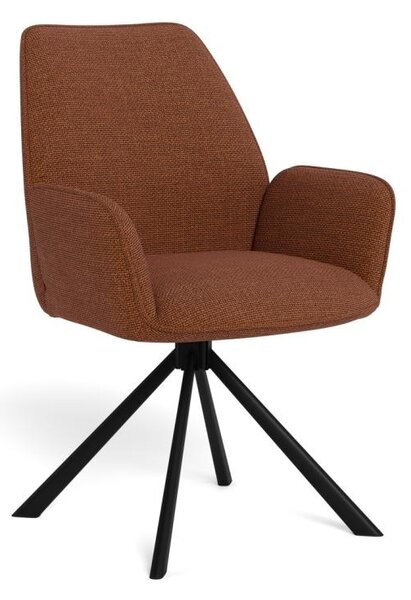 Scaun dining Glenda, Portocaliu, 88.5x61x63 cm