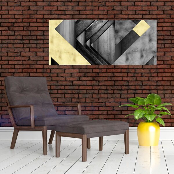 Tablou - Textura forme (120x50 cm)