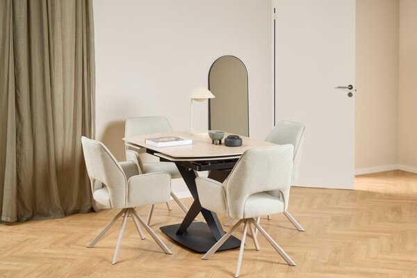 Scaun dining Graham, Bej, 87x59x62 cm