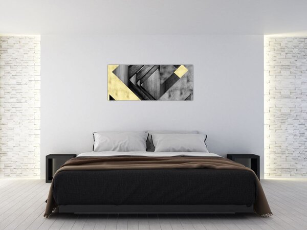 Tablou - Textura forme (120x50 cm)
