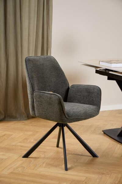 Scaun dining Graham V1, Gri, 87x59x62 cm