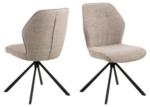 Scaun dining Aura, Bej, 88.5x51x61.5 cm