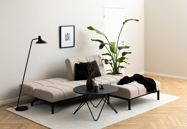 Canapea extensibila Caix, Bej, 87x198x95 cm