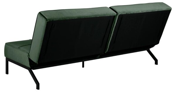 Canapea extensibila Perugia, Verde, 87x198x95 cm