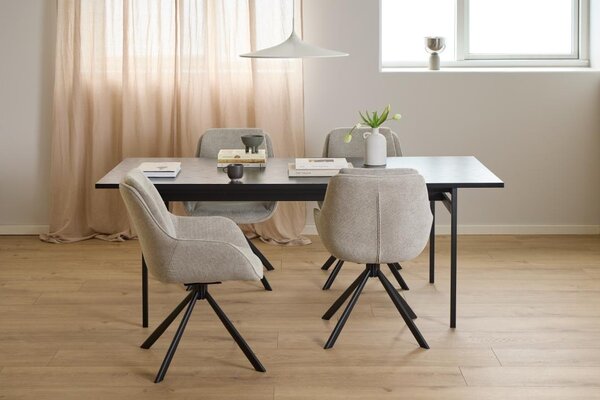 Scaun dining Carrie, Maro, 87.5x58.5x64 cm
