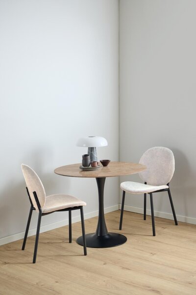 Scaun dining Cliff, Bej, 87x50x57.5 cm