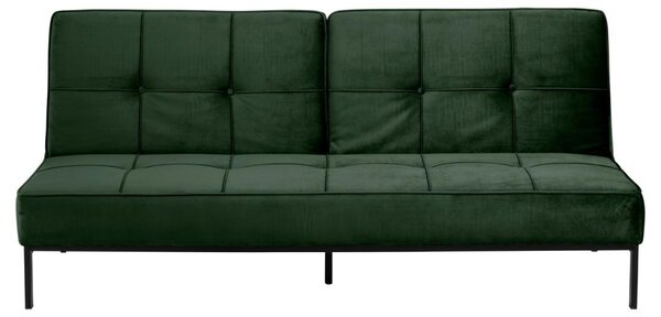 Canapea extensibila Perugia, Verde, 87x198x95 cm