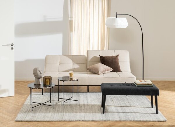 Canapea extensibila Perugia, Bej, 87x198x95 cm