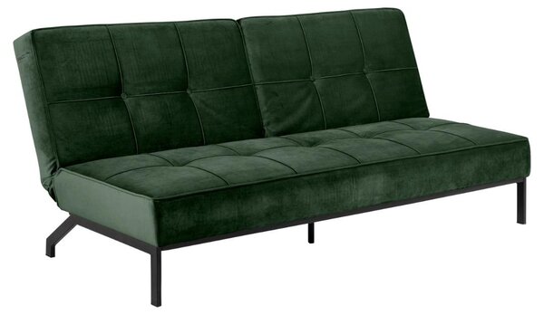 Canapea extensibila Perugia, Verde, 87x198x95 cm