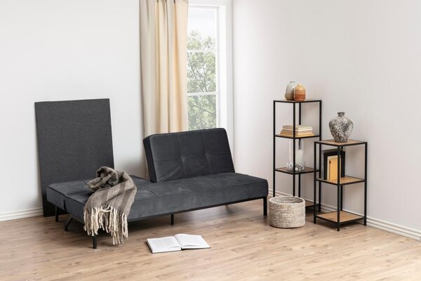 Canapea extensibila Perugia, Gri, 87x198x95 cm