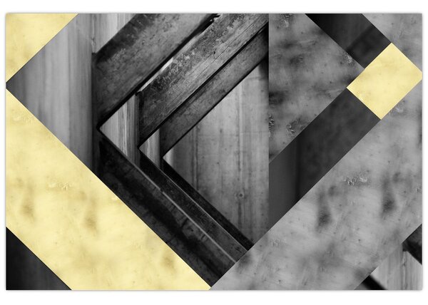 Tablou - Textura forme (90x60 cm)