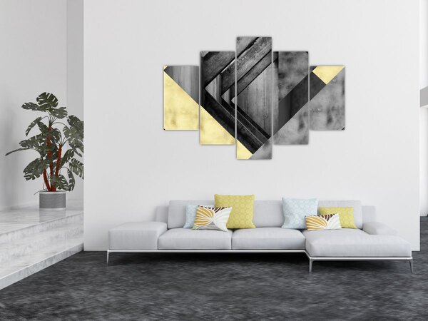 Tablou - Textura forme (150x105 cm)