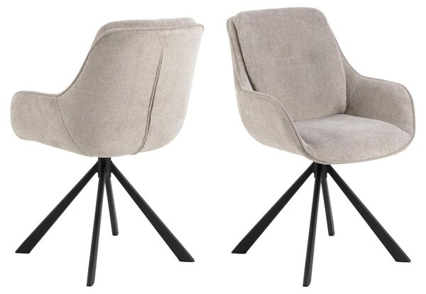 Scaun dining Carrie, Maro, 87.5x58.5x64 cm