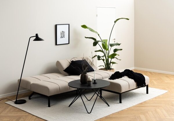 Canapea extensibila Caix, Bej, 87x198x95 cm