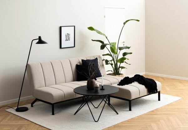 Canapea extensibila Caix, Bej, 87x198x95 cm