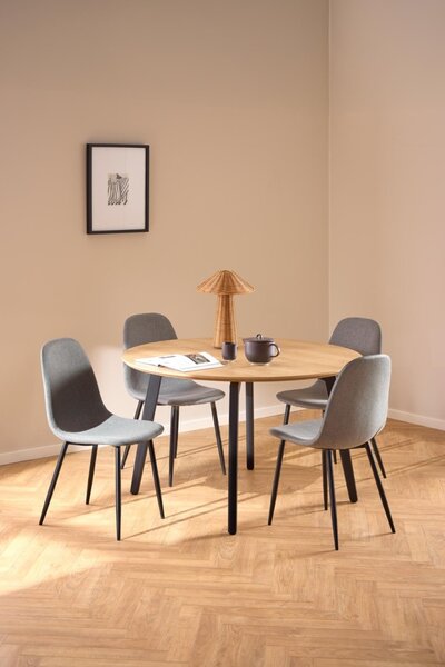 Scaun dining Celia V1, Gri, 86x44x54 cm