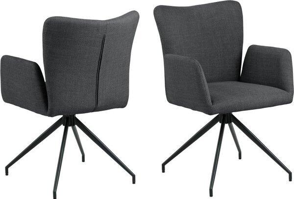 Scaun dining Laura V1, Gri, 86x57x61.5 cm