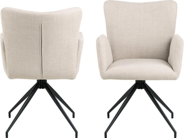 Scaun dining Laura, Bej, 86x57x61.5 cm