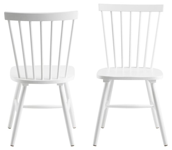 Scaun dining Riano, Alb, 86x50.5x49.5 cm