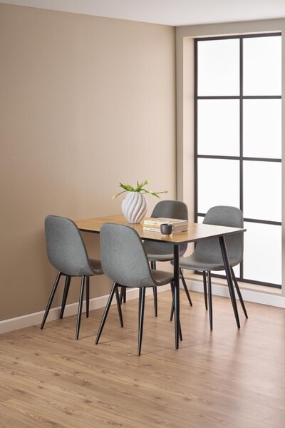 Scaun dining Celia V1, Gri, 86x44x54 cm