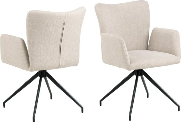 Scaun dining Laura, Bej, 86x57x61.5 cm