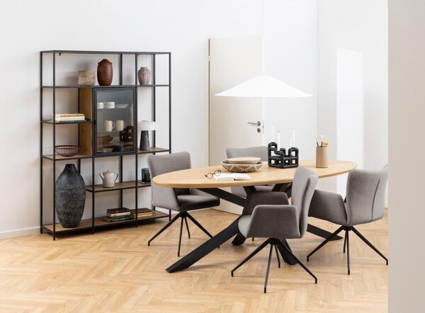 Scaun dining Laura, Gri, 86x57x61.5 cm
